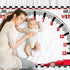 CSFOTO Racing Car Baby Monthly Milestone Blanket, Newborn Growth Record Prop for Baby Boy Photography, 60"x40"