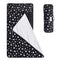 Toddler Sleeping Bag Nap Mat Black with Removable Pillow, Lightweight, Soft for Kids Preschool Travel