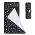 Toddler Sleeping Bag Nap Mat Black with Removable Pillow, Lightweight, Soft for Kids Preschool Travel