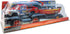 Mozlly Set 9 Inch Monster Truck Toys with Trailer Toy Boat - Friction Powered Hauling Truck and Trailer Toy, Big Toy