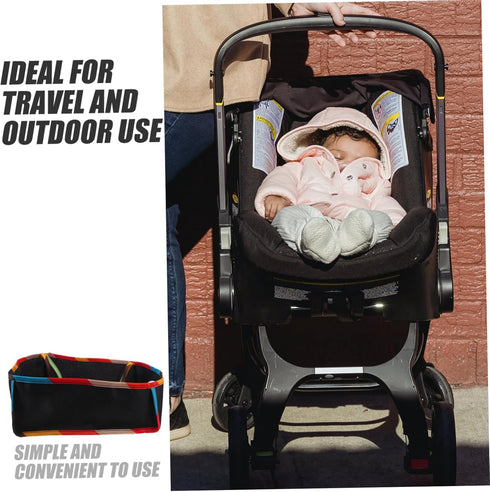 Toyvian Multi-functional Stroller Storage Bag Oxford Cloth Diaper Caddy Pushchair Organizer for Travel Stroller