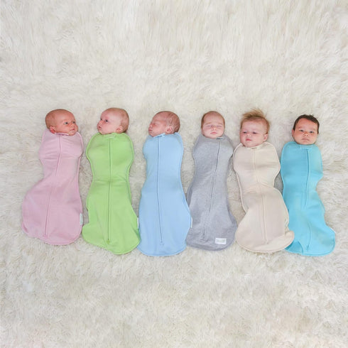 Woombie 5-13 lbs Original Baby Swaddling Blanket - Soothing, Cotton Baby Swaddle with Zipper - Wearable Newborn