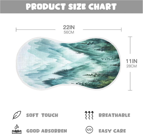 YETTASBIN Mountain Muslin Baby Burp Cloth, Super Soft Absorbent Cotton Burp Rag Baby Bibs Feeding Cloth for Newborn