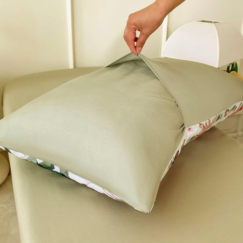 CKOU CCOO 4 Set, Set Set Pieces Woodland Animal Toddler Bedding Forest Deer Bear Fox Bed Comforter for Boys Girls, Cute