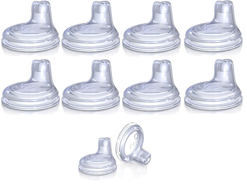 Nuby Replacement Silicone Spouts - 10 Pack for Item 890 and 891