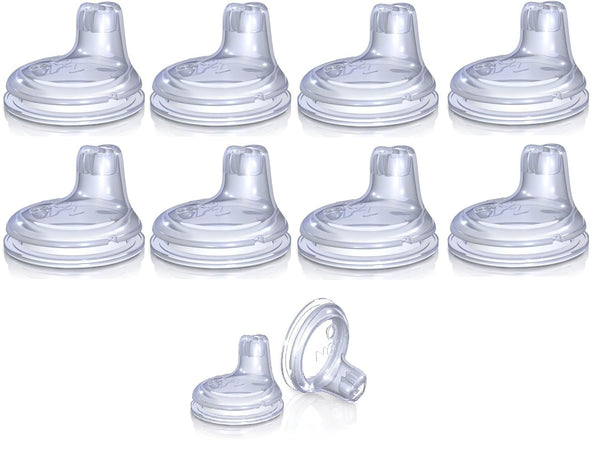Nuby Replacement Silicone Spouts - 10 Pack for Item 890 and 891