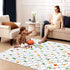 50" 50", Odorless Premium Foam Baby Play Mat x Soft Microfiber Fabric Crawling Mat for Floor- Comfortable