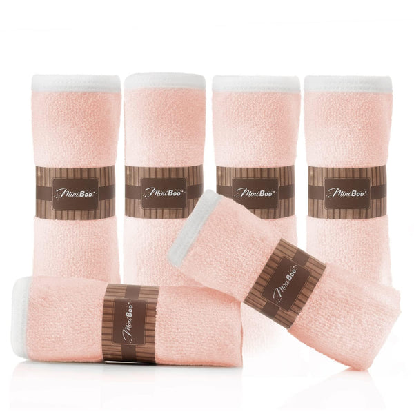 MINIBOO Premium Baby Washcloths for Sensitive Skin - Extra Soft and Absorbent