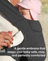 Cozy Newborn Carrier, Baby Carrier, Ergonomic Cross-Back Wrap, Hands-Free with Supportive Comfort, Deep Grey