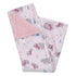 NoJo Girl Bear and Penguins White, Gray, Pink Super Soft Christmas Sherpa Baby Blanket and Security Blanket Set