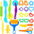 Dough Tools 21pcs Dough Tools Play for Kids Clay Accessories with Rolling
