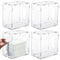 Domensi 4 Pcs Breast Milk Storage Tower Freezer Storage Organizer for Milk