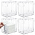 Domensi 4 Pcs Breast Milk Storage Tower Freezer Storage Organizer for Milk