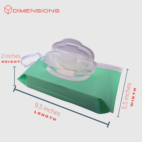 Set 3 Baby Wipe Case Travel Holder | Keeps Wipes Moist | of Wet Wipes Holders Cases | Portable Travel On The Go