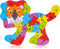 LovesTown Lion Wooden Puzzle, 26PCS Jigsaw Puzzle with Alphabet and Number Blocks for Preschool Education