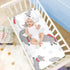 HXshaoye 28" 52"Breathable Cooling Baby Mattress x Crib Bumper Pads for Baby&Toddler Snowflake Patterns Cartoon Gray