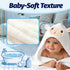 RNYBFPT Hood31.5 31.5 Inch, Hooded Baby Towel- Large Baby Towel with x Natural toddler towels,Ultra Soft and Absorbent