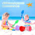 30 Set 6 Summer (5.5 4.7 Inch) Didaey Beach Sand Buckets and Shovels, Include Sand Pail Bucket Colors with Castle