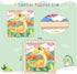 2-4, 8 Pack 9 2-4, 3-5, 3-5, Sets Wooden Dinosaur Puzzles for Toddlers PCS Jigsaw Puzzles for Kids Wooden Puzzles