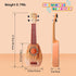 17 Inch Kids Ukulele Guitar Toy, 4 Strings Mini Musical Instrument for Toddler Beginner with Picks/Strap