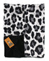 Dear Baby Gear Deluxe Car Seat Canopy, Double Layer, Gray Leopard Print, 40 x 30 Inches