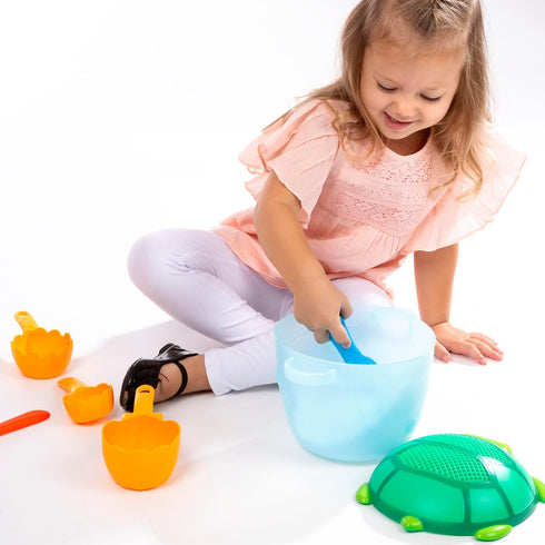 Melissa & Doug Sunny Patch Seaside Sidekicks Sand Baking Set - Beach Toy for Kids Ages 3+