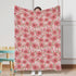 Love Blooms Baby Blankets for Girl Boy Red Heart Blossoms Swaddle Blanket Spring Floral Receiving Blankets Soft Flannel