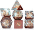 Gate Keeper Games and Dice: Inclusion Puppy Dice - 7pc RPG Set, Tan Puppy in Clear Resin