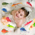 Niskaqsn 12 Pack Color Changing Sea Animal Toys,Change Color Ocean Animals Figures,Mold Free Bath Toys for Toddlers