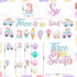 Three Is So Sweet Ice Cream Party Decorations - Banner, Cake, Cupcake Toppers, Macaron, Balloons for Donut Theme Third