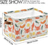 CWUPZAY 1 Pack Lobster Tuna Salmon Storage Basket Canvas Fabric Collapsible Storage Bins Box Organizer Waterproof