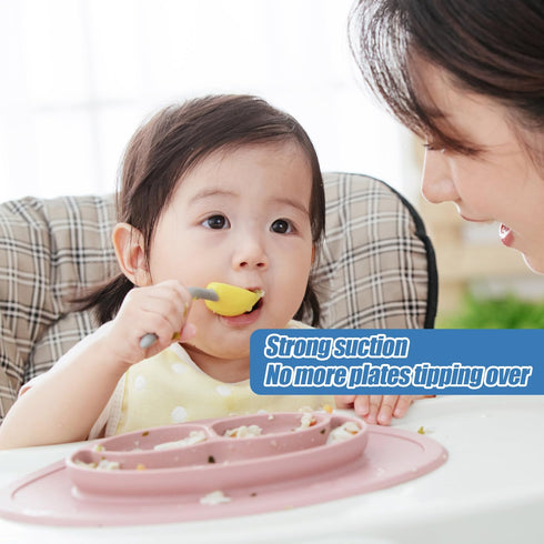 Lyreh 9pcs Transparent Suction Stickers for Stokke Tripp Trapp Tray, Round & Rectangle Strong Suction Fixer Adhesive