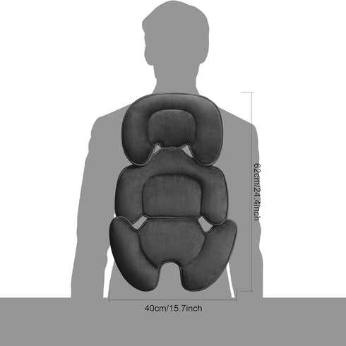 Ihaapsi Universal Baby Seat Liner Reversible Infant Car Seat Insert & Stroller Cushion Head & Body Support for Newborns