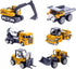 6 Pieces Toy Construction Vehicles, Diecast Trucks for Boys Age 4-7, Forklift Excavator Dump Tractor