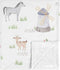 Sweet Jojo Designs Farm Animals Baby Boy Girl Receiving Security Swaddle Blanket