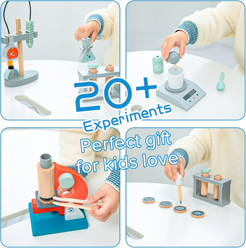 umu Kids Science Experiment Kit, Doctor Dress Up for Kids Ages 3-5, Scientist Costume Role Play Gift for Boys Girls