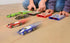 2 FLAT FAST Original Speed Card Racer Flat Car Racer and Pocket Size Racecar Launcher with Real Rubber Tires