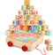 Joqutoys Wooden Building Blocks for Toddlers 1-3, Large Wood Baby Stacking Blocks