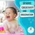 caaocho Mele The Sea Turtle Pure Natural Rubber Bath Toy - Hole Free, BPA Free for Infants