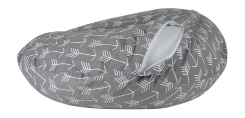 Adorology Nursing Pillow Slipcover (Cover ONLY) for Boppy, Gray Arrow Design, Pillow NOT Included, Fits Standard