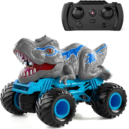 2.4Ghz 3 4 5 6 7 8 Bennol Remote Control Dinosaur Car for Boys Kids, RC Dinosaur Truck for Toddlers, Electric Hobby RC