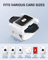 XISZMOG 1-2 10 Rechargeable Automatic Card Shuffler for Decks, Low Noise & Portable Electric Shuffling Machine