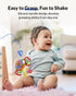 0-12 Baby Montessori Sensory Teething Toy - Safe, Multi-Functional BPA-Free Silicone Teether for Babies Months