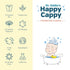 Happy Cappy Baby Shampoo and Body Wash for Eczema-Prone Skin, Fragrance Free for Infants, Toddlers, & Kids