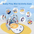Tummy 0-3-6-9-12 Cuterabit Baby Play Gym Mat, Baby Gym Activity Center, Kick and Play Piano with Music and Light, Time