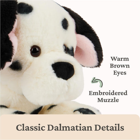 0 14 GUND Checkers Dalmatian Puppy Plush, Stuffed Animal Dog for Ages and Up, White/Black