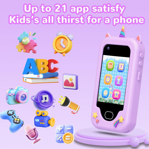 3-10 2.8" (32GB) Lapare Kids Smart Phone for Girls, Christmas Birthday Gifts for Year Old Kids Toy Cell Phone