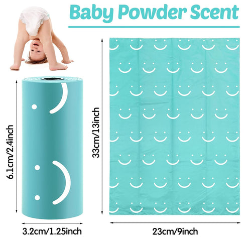 1500 Count 100 Diaper Disposable Bags for Baby Diaper Sacks Baby Powder Scent Disposal or Pet Waste Bags