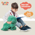 Weighted Dinosaur Stuffed Animal, 20'' Plush Dino for Sensory Needs, 3lbs Weighted Stuffed Animal, Green