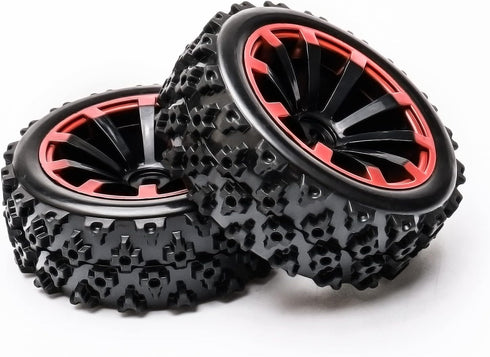 JIUWU 4-Pack Off-Road Wheels - 12mm Hex RC Wheels and Tires, High-Performance Upgrade for 1/10 RC Cars